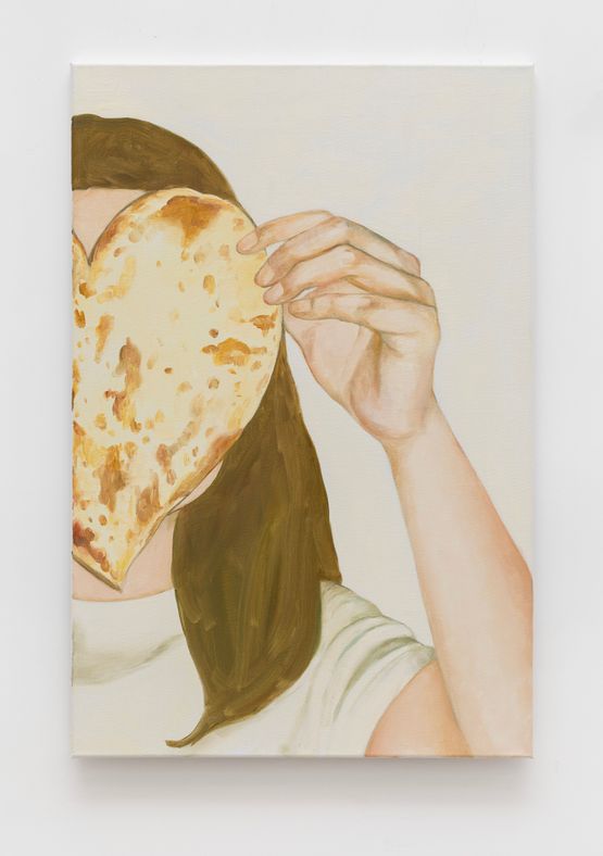 Heart Shaped Bread Right by Xiao Hanqiu contemporary artwork Painting