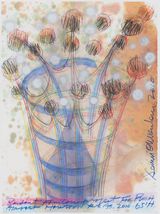 Radiant Fountains by Dennis Oppenheim contemporary artwork painting works on paper drawing