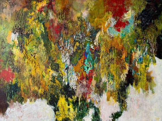 Deep in the Forest I Met with Myself 4 by Nandita Mukand contemporary artwork Painting