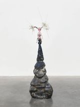 Centurience possessing the primordial patience to outlast catastrophe by barely moving at all knowing that sometimes the greatest revolution is simply refusing to hurry toward extinction. In darkness... by Marguerite Humeau contemporary artwork sculpture