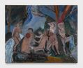 Bathers after Cezanne by Janice Nowinski contemporary artwork Painting