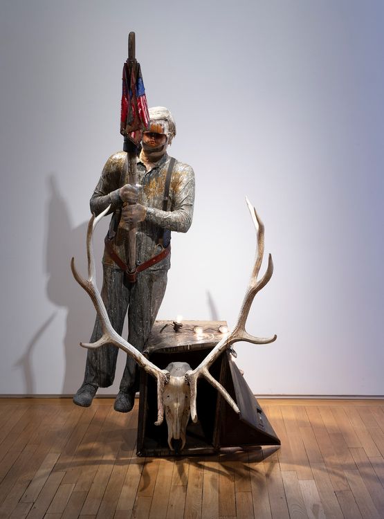 The Grey Mans Parade by Edward Kienholz And Nancy Reddin Kienholz contemporary artwork Sculpture