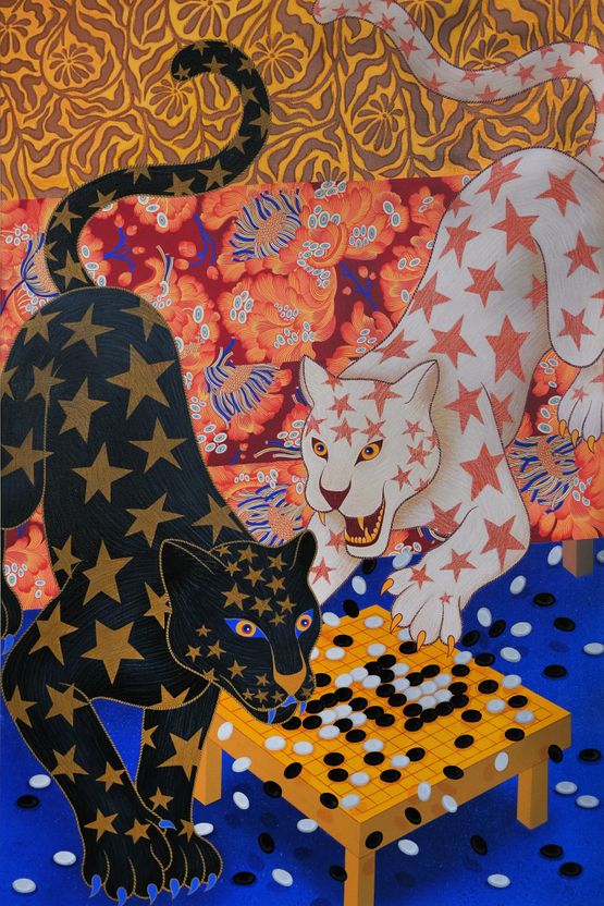 Predators Gambit by Pabaja contemporary artwork Painting