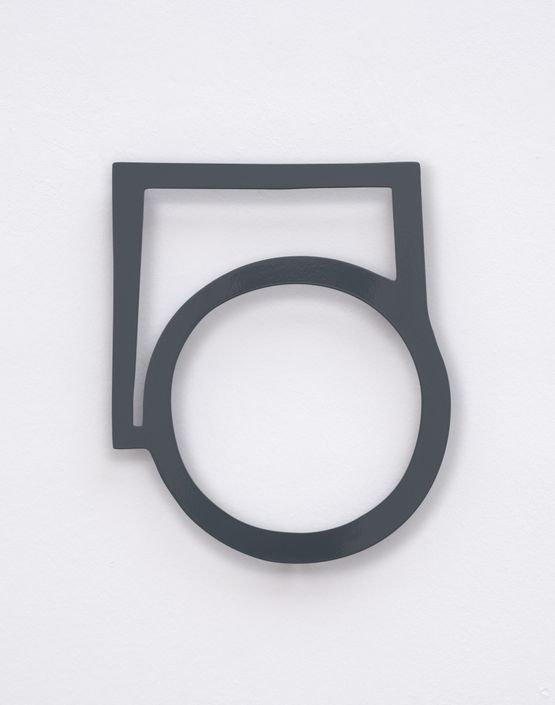 5 Quadrat  Kreis square  circle Wandobjekt by Dorothea Forster contemporary artwork Sculpture