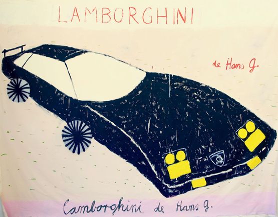lamborghini de hans g. by Gabrielle Graessle contemporary artwork Painting