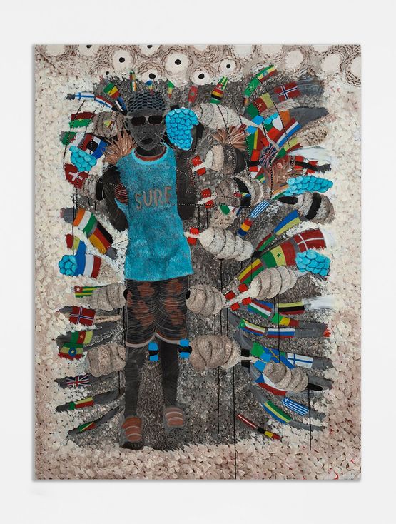 Parlez-nous des etats-unis dAfrique Tell Us About the United States of Africa 3 by Omar Ba contemporary artwork Painting