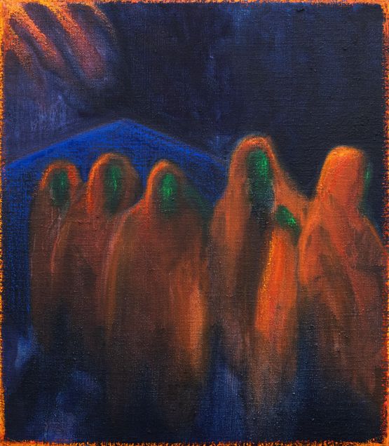 Procession by William Bennett contemporary artwork Painting