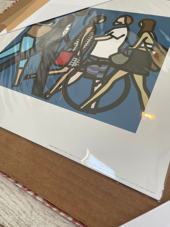 Walking in Melbourne, 1, 2018 by Julian Opie, Screenprint in