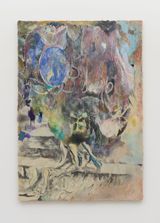 million bubbleslooking at the moon by Emi Mizukami contemporary artwork drawing painting