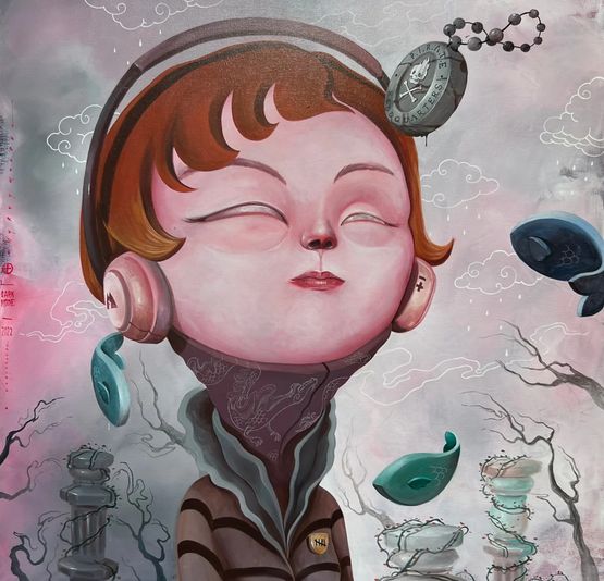 Dark Mode by Oky Rey Montha contemporary artwork Painting