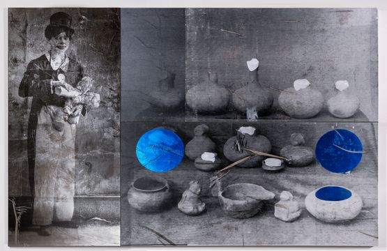 Clown with Gifts by Brook Andrew contemporary artwork Mixed Media