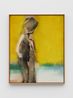Girl Standing in Yellow by Leiko Ikemura contemporary artwork Painting