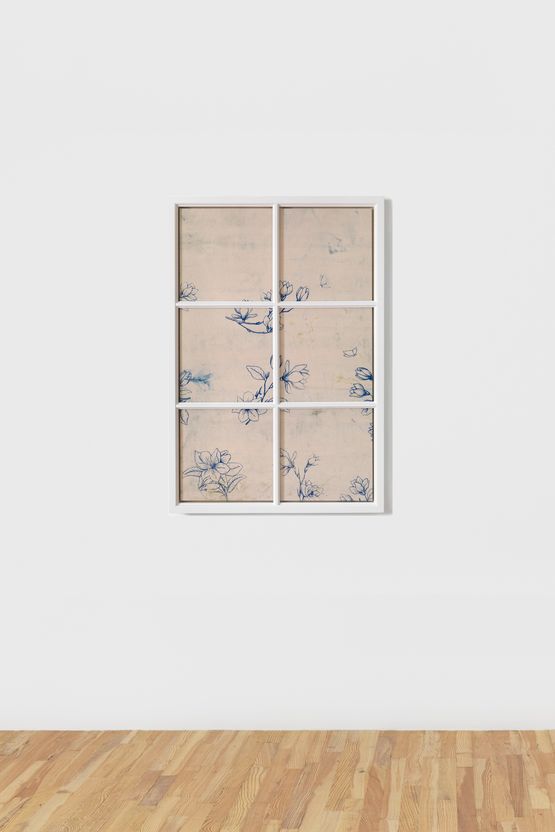 Fenstermalerei 5 by Fredrik Vrslev contemporary artwork Painting