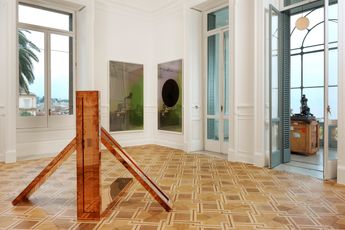 Contemporary art exhibition Walead Beshty Aggregato at Thomas Dane Gallery Naples Italy