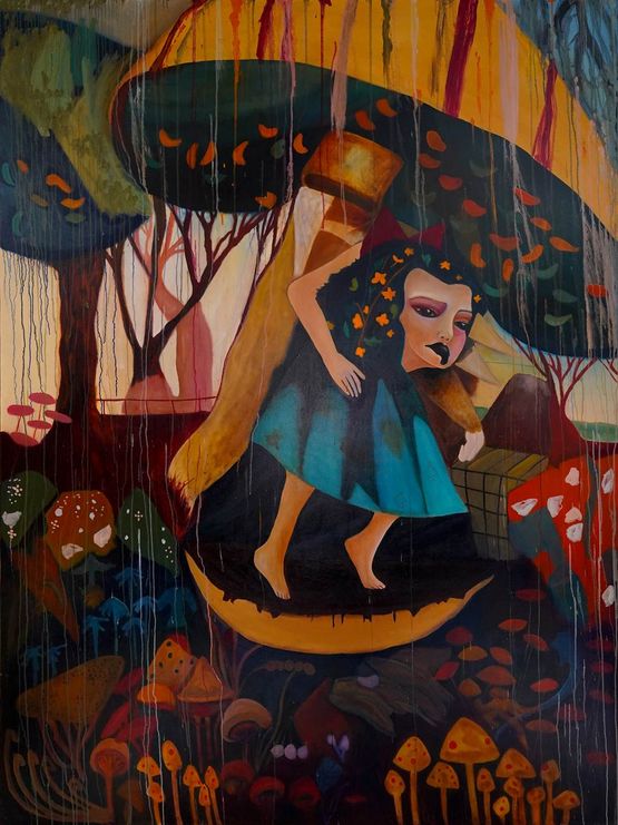 Shared Might by Kim Lim contemporary artwork Painting