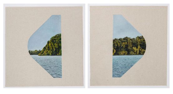 Riverscapes by Muhanned Cader contemporary artwork Painting