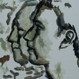The Face of Facebook 11 by Zhu Jia contemporary artwork works on paper
