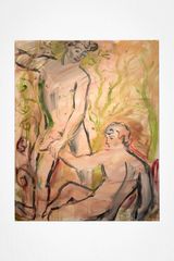 There Was a Spirit Hidden in the Rustling Trees and the Grass Under His Feet by Luke Edward Hall contemporary artwork painting