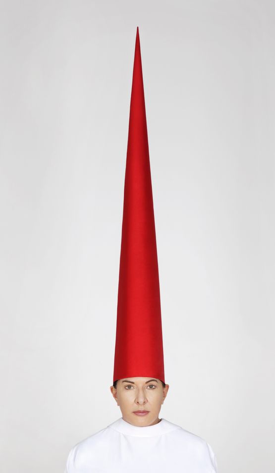 Energy Hat Eyes Open by Marina Abramovic contemporary artwork Photography