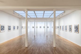 Contemporary art exhibition Francois Rouan Apres coups at Templon 30 rue Beaubourg Paris France