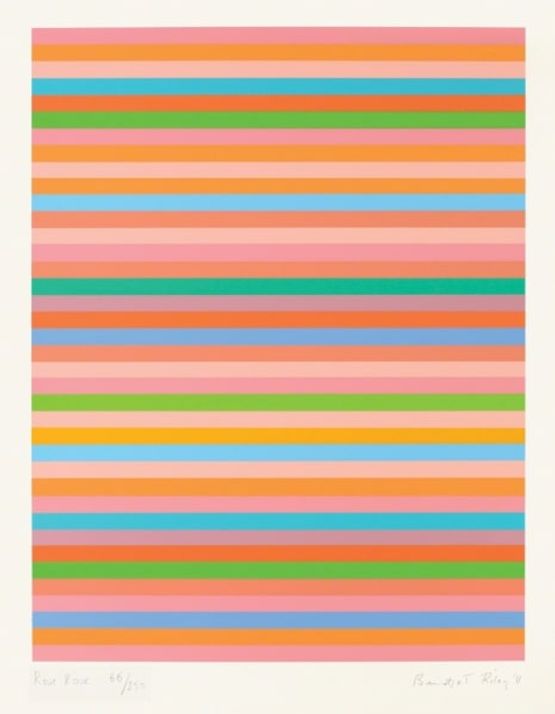 Rose Rose by Bridget Riley contemporary artwork Print