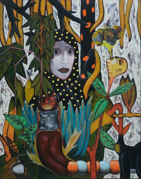 Now Its All Been Left Again by Rodel Tapaya contemporary artwork Painting