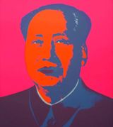 Mao Hot Pink by Sunday B. Morning  Andy Warhol contemporary artwork print