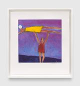 Woman Holding Woman by Katherine Bradford contemporary artwork design