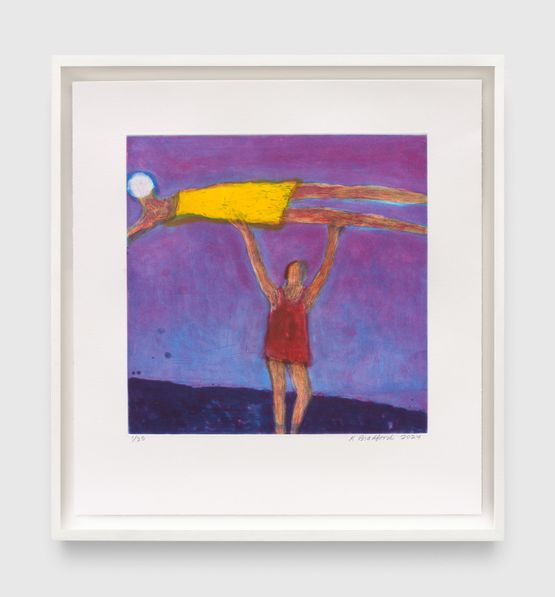 Woman Holding Woman by Katherine Bradford contemporary artwork Design