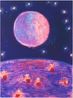 Swim Team Outerspace by Katherine Bradford contemporary artwork Works on Paper