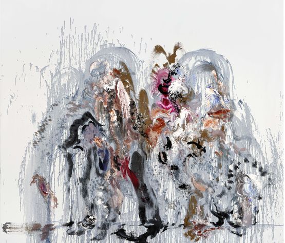Wall of water 12 by Maggi Hambling contemporary artwork Painting
