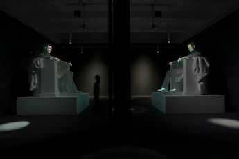 Contemporary art exhibition Krzysztof Wodiczko A House Divided... at Galerie Lelong  Co. New York United States