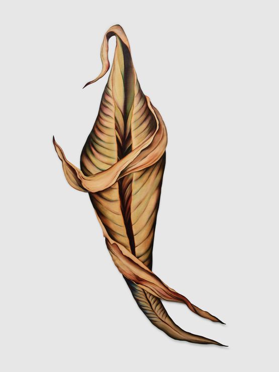 Leaf Series Cocoon by Faith Wilding contemporary artwork Painting