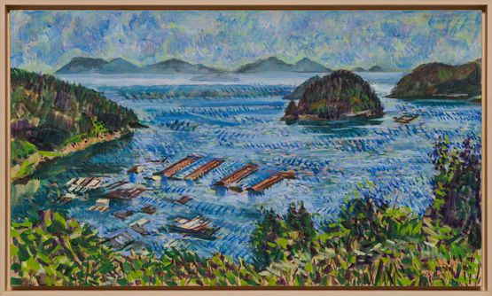 Mugwort Island by Min Joung-Ki contemporary artwork Painting