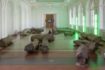Contemporary art exhibition Joseph Beuys Works from the Nationalgalerie Collection at Hamburger Bahnhof Berlin Germany