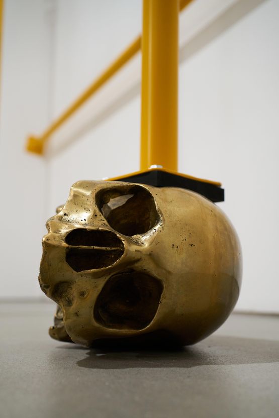 IL MONDO SKULL II by Carlos Aires contemporary artwork Sculpture