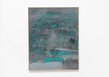 Green gray graffiti by Sarah Grilo contemporary artwork painting
