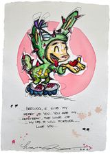 DARLING by Loes Van Delft contemporary artwork painting works on paper drawing