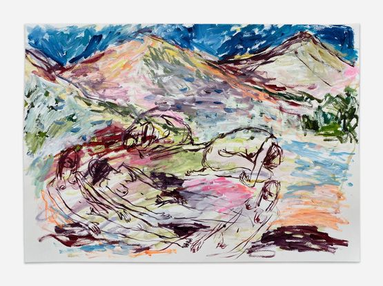 No-Mans-Land by Kim Booker contemporary artwork Painting