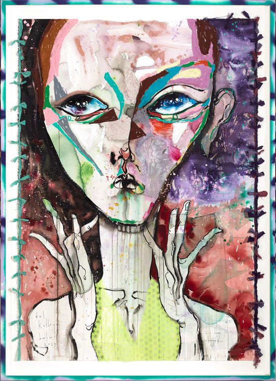 i have changed by Del Kathryn Barton contemporary artwork Works on Paper