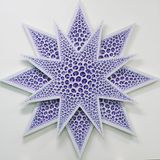 Flat Structure Star Purple by Kim Jaeil contemporary artwork painting