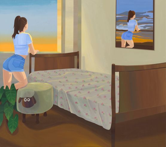 From Dawn Till Sunset by Shi Yanliang contemporary artwork Painting