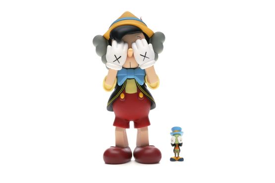 Pinocchio  Jiminy Cricket by KAWS contemporary artwork Sculpture
