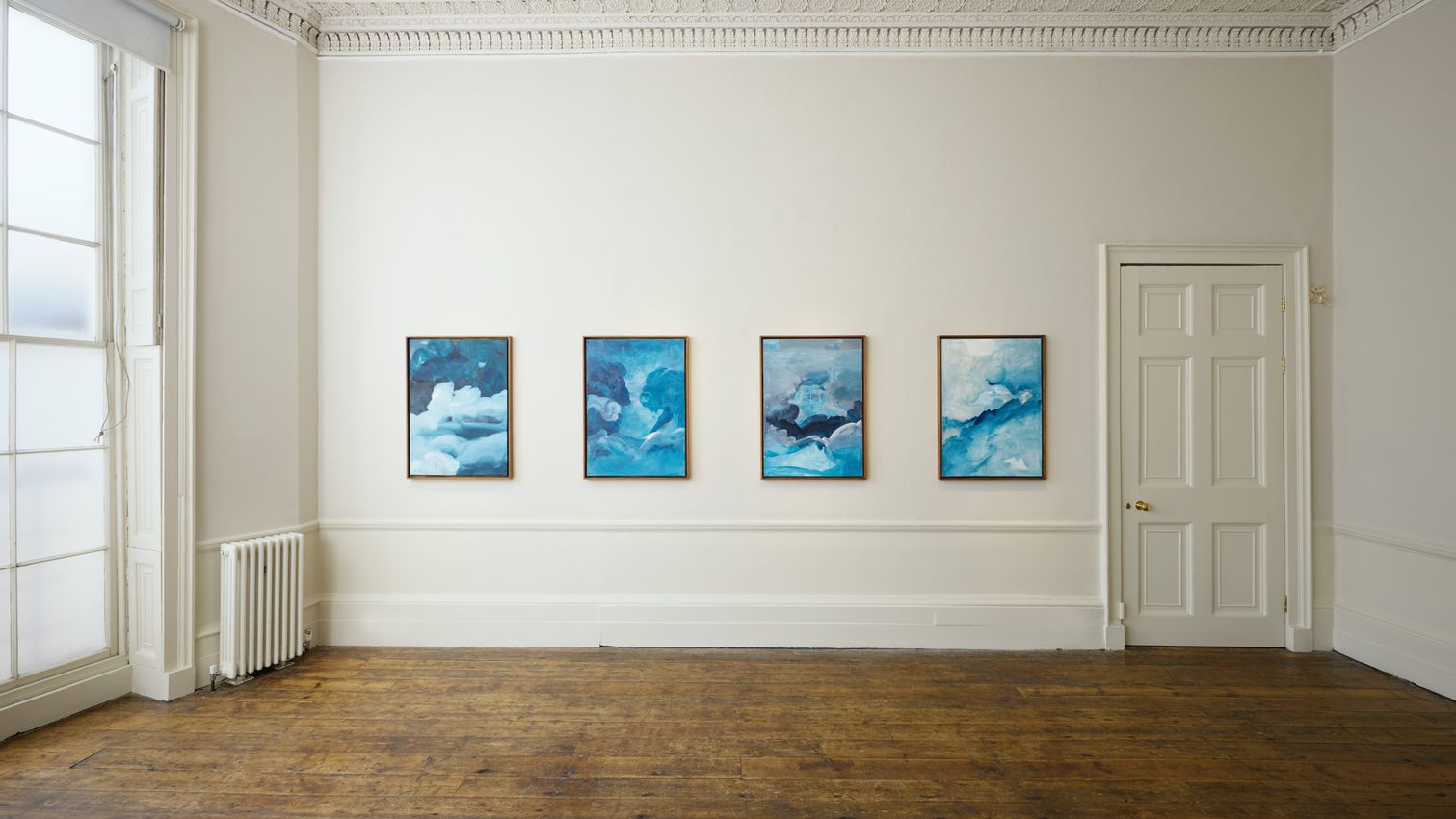 Exhibition view: Leila Bartell, Memorie Fields, Tristian Hoare Gallery, London (20 June–25 July 2025). Courtesy Tristan Hoare Gallery.