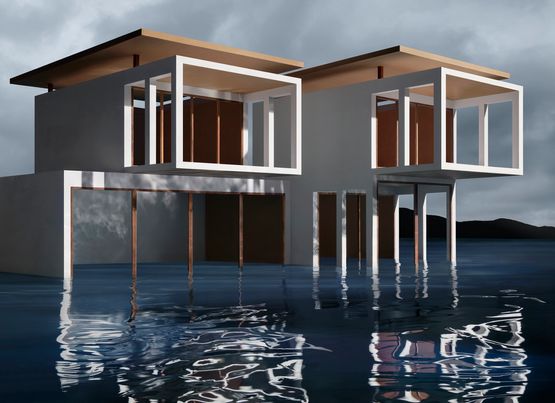 Santa Teresa White Duplex by James Casebere contemporary artwork Photography