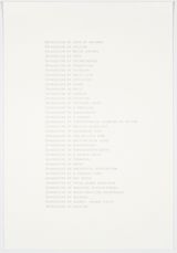 List of Invocations by Patty Chang contemporary artwork print
