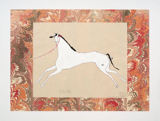 Rolling by Wendy Red Star contemporary artwork Painting