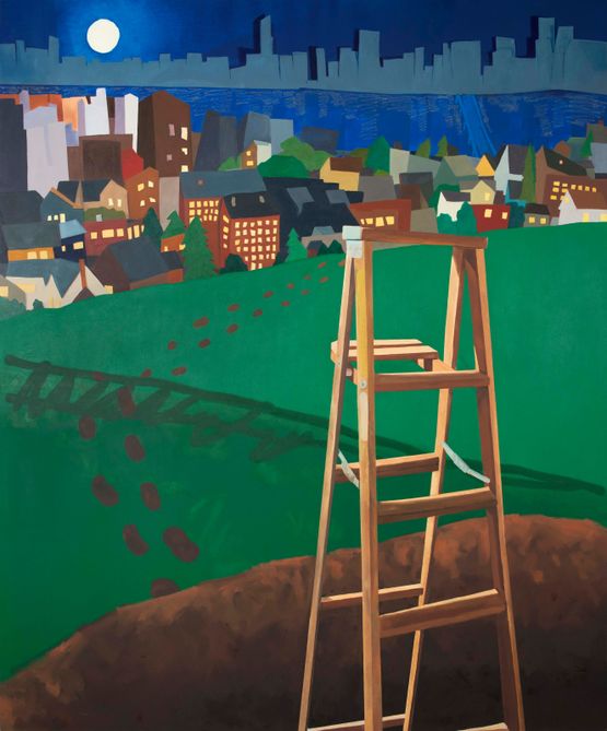Go back home by Alex Sewell contemporary artwork Painting