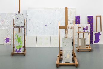 Contemporary art exhibition Natsuyuki Nakanishi  Chiasme at SCAI THE BATHHOUSE Tokyo Japan