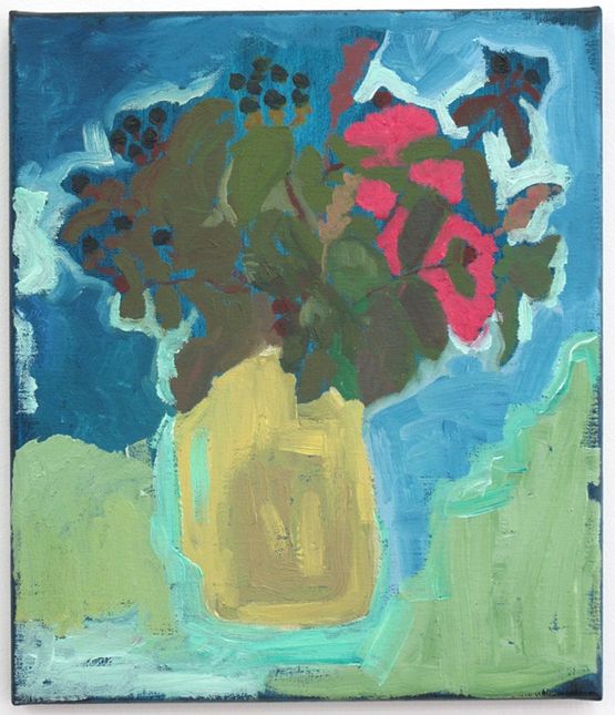 Blueberries green steps by Layla Rudneva-Mackay contemporary artwork Painting